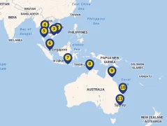 Mapa plavby