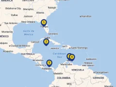 Mapa plavby