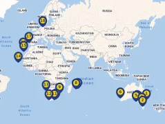 Mapa plavby