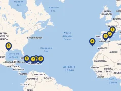 Mapa plavby