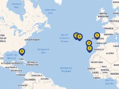 Mapa plavby