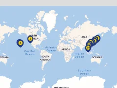 Mapa plavby