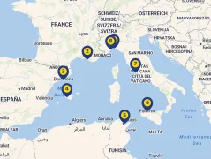 Mapa plavby