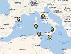 Mapa plavby