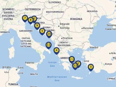 Mapa plavby