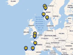 Mapa plavby