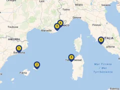 Mapa plavby